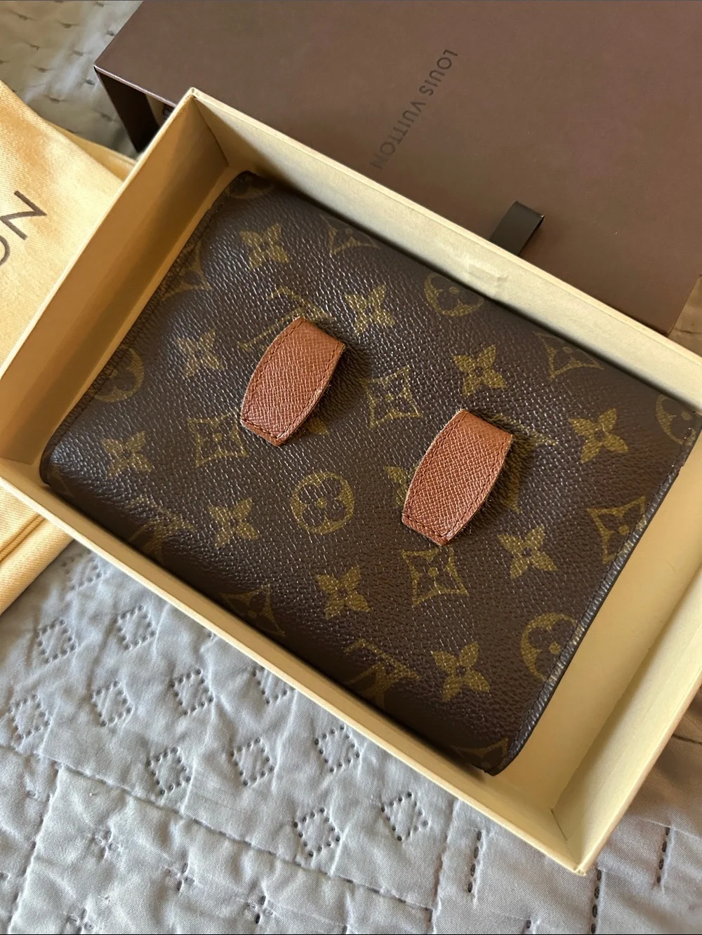 Louis Vuitton Monogram Pochette Arche Clutch Bag